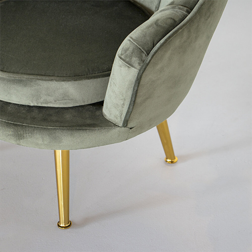 Fauteuil enfant Belle vert foncé canapé 1 place