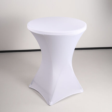 Lizzely Garden & Living Housse pour table haute mange debout 80cm blanc