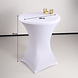 Lizzely Garden & Living Housse pour table haute mange debout 80cm blanc Lizzely Garden & Living Housse pour table haute mange debout 80cm blanc