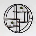 Etagère murale industrielle Hilde 76x20x76cm décoration murale