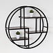 Lizzely Garden & Living Etagère murale industrielle Hilde 76x20x76cm décoration murale Lizzely Garden & Living Etagère murale industrielle Hilde 76x20x76cm décoration murale