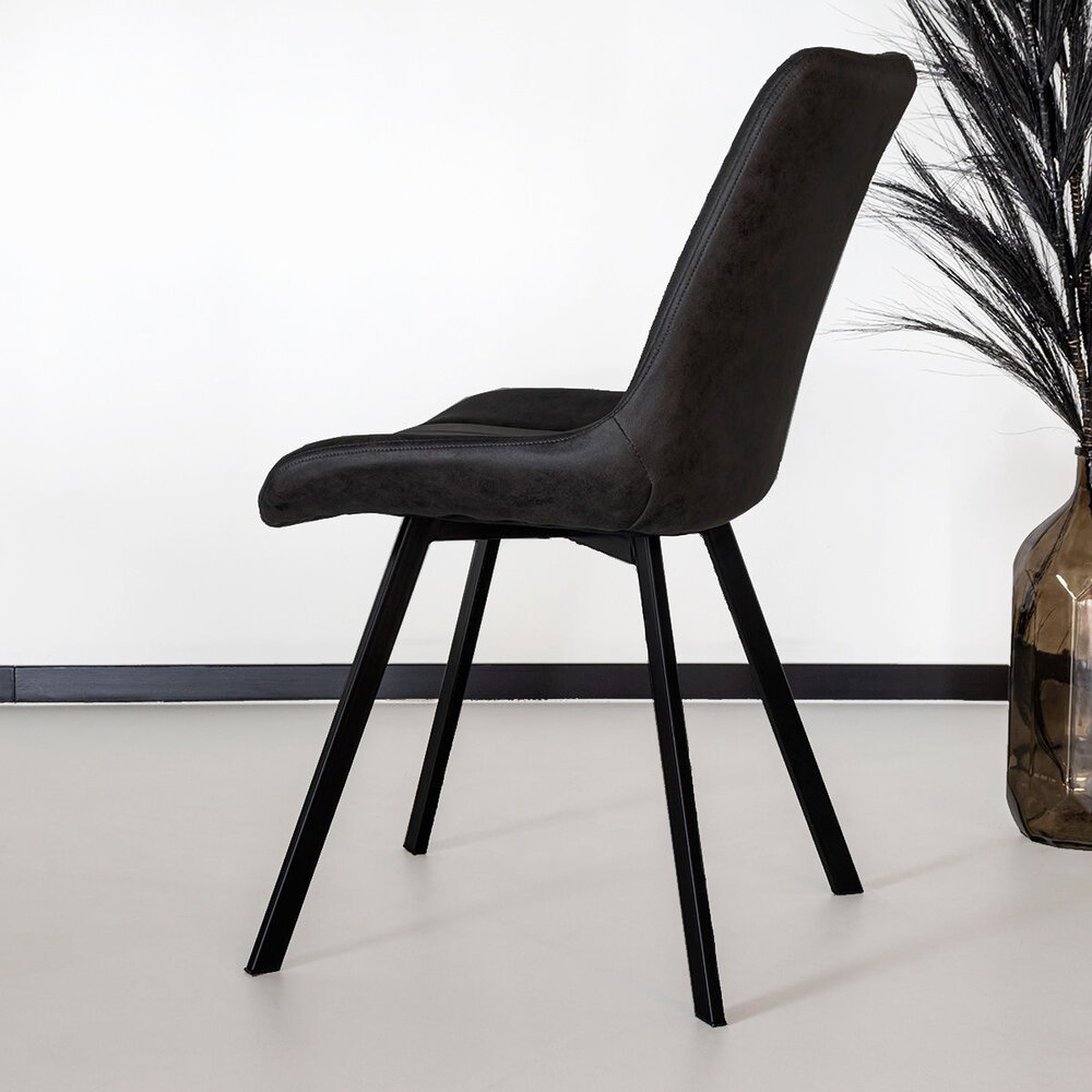 Chaise de salle à manger Susta noir