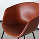 Lizzely Garden & Living Chaise de salle à manger Stijn simili cuir cognac avec accoudoirs Lizzely Garden & Living Chaise de salle à manger Stijn simili cuir cognac avec accoudoirs
