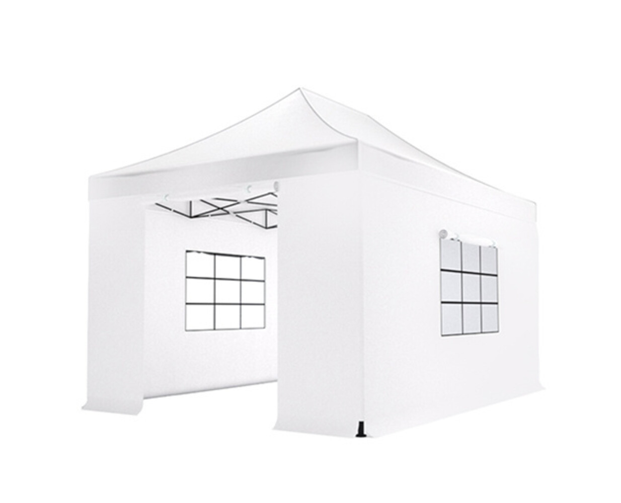 Tonnelle de jardin Easy Up pliable luxe 3x4,5m blanc Tonnelle de jardin Easy Up pliable luxe 3x4,5m blanc