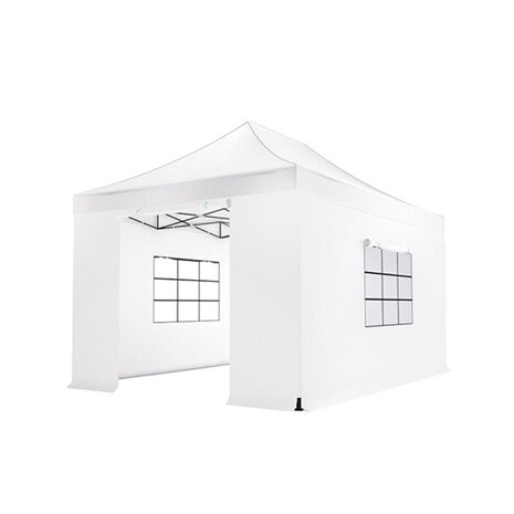 Lizzely Garden & Living Tonnelle de jardin Easy Up pliable luxe 3x4,5m blanc Lizzely Garden & Living Tonnelle de jardin Easy Up pliable luxe 3x4,5m blanc