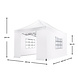 Lizzely Garden & Living Tonnelle de jardin Easy Up pliable luxe 3x4,5m blanc Lizzely Garden & Living Tonnelle de jardin Easy Up pliable luxe 3x4,5m blanc