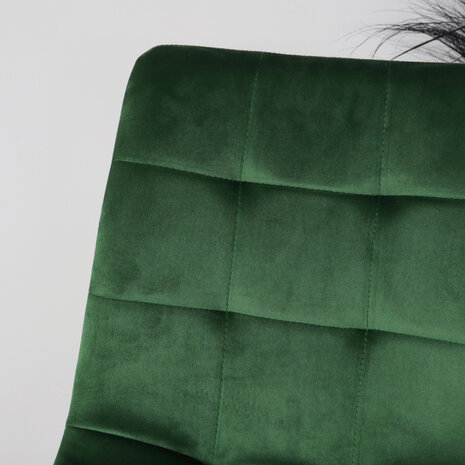 Lizzely Garden & Living Chaise de salle à manger Catoo velours vert foncé Lizzely Garden & Living Chaise de salle à manger Catoo velours vert foncé