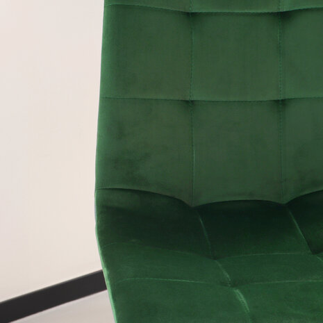 Lizzely Garden & Living Chaise de salle à manger Catoo velours vert foncé Lizzely Garden & Living Chaise de salle à manger Catoo velours vert foncé