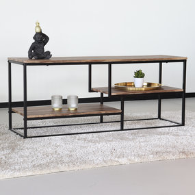 Lizzely Garden & Living Meuble TV industriel Lex MDF bois table d'appoint