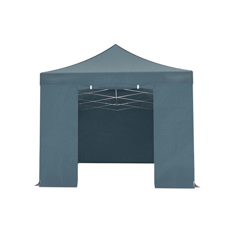 Lizzely Garden & Living Tonnelle de jardin Easy Up pliable semi prof 3x6m gris (tubes en aluminium 30mm)