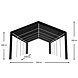 Lizzely Garden & Living Tente de réception 5x10m semi professionnelle 180 gr/m² PE noir tonnelle de jardin Lizzely Garden & Living Tente de réception 5x10m semi professionnelle 180 gr/m² PE noir tonnelle de jardin