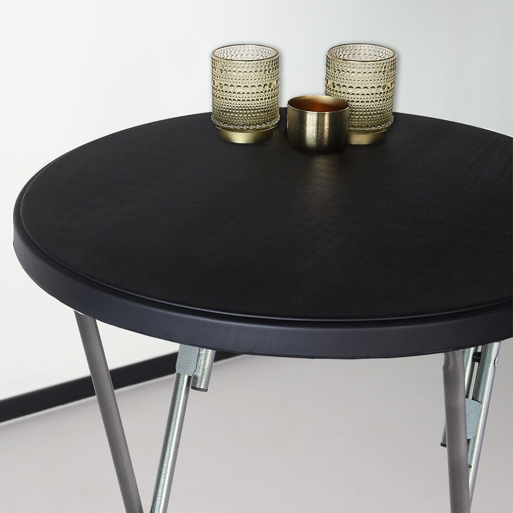 Table haute mange debout noir 60cm