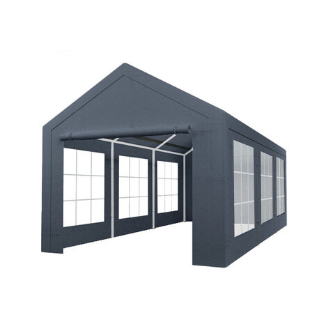 Lizzely Garden & Living Tente de réception 3x6m semi prof 180 gr/m² PE gris Lizzely Garden & Living Tente de réception 3x6m semi prof 180 gr/m² PE gris