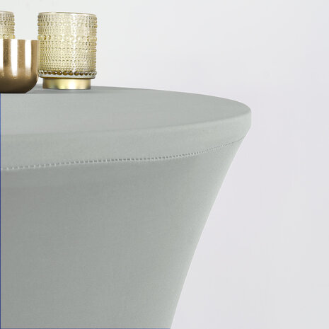 Lizzely Garden & Living Housse pour table haute mange debout 60cm gris