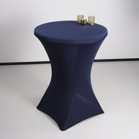 Lizzely Garden & Living Housse pour table haute mange debout 80cm bleu foncé