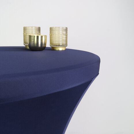 Lizzely Garden & Living Housse pour table haute mange debout 80cm bleu foncé Lizzely Garden & Living Housse pour table haute mange debout 80cm bleu foncé