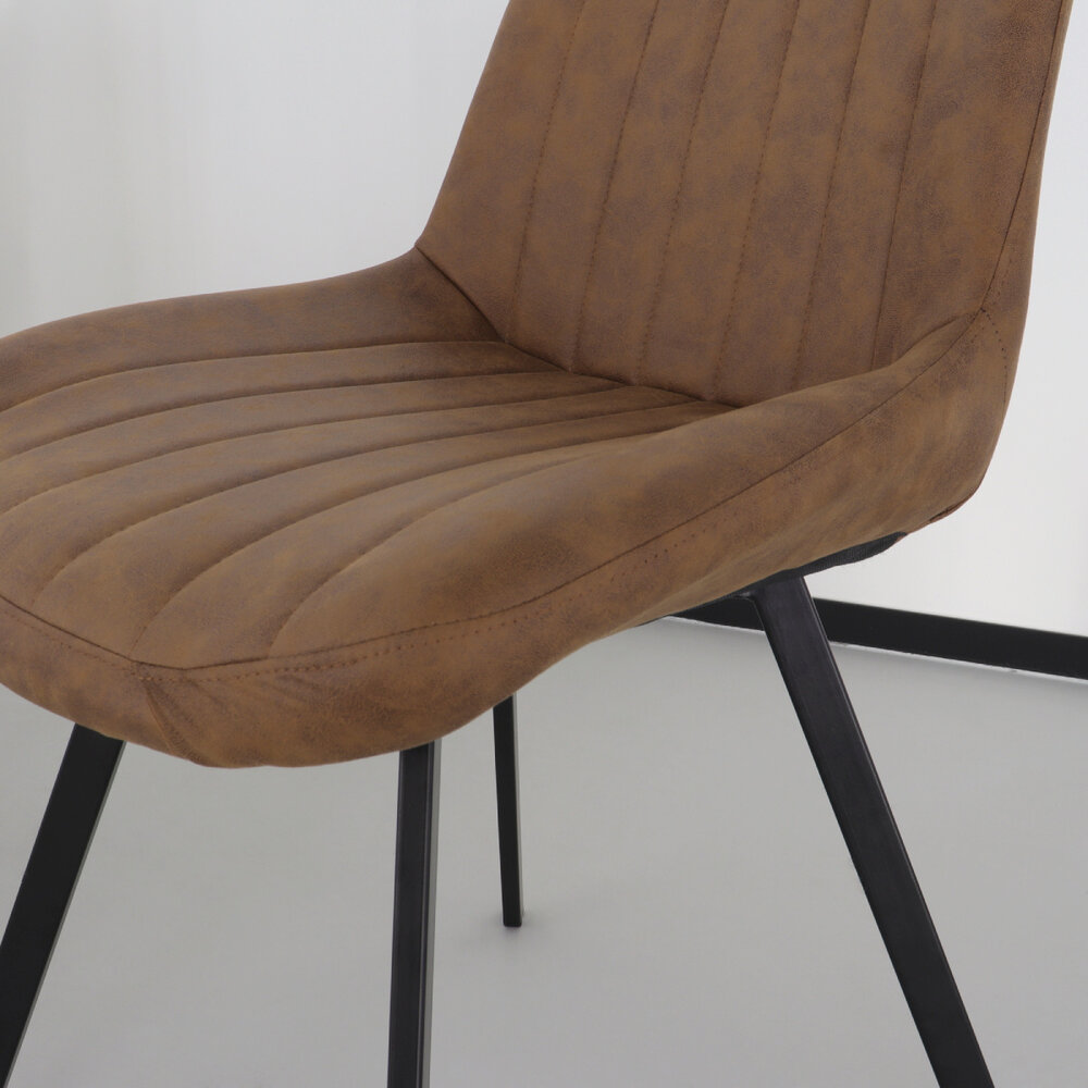 Chaise de salle à manger Susta cognac
