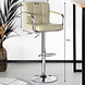 Lizzely Garden & Living Tabouret de bar Anel simili cuir marron clair avec accoudoirs Lizzely Garden & Living Tabouret de bar Anel simili cuir marron clair avec accoudoirs