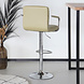 Lizzely Garden & Living Tabouret de bar Anel simili cuir marron clair avec accoudoirs Lizzely Garden & Living Tabouret de bar Anel simili cuir marron clair avec accoudoirs