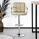 Lizzely Garden & Living Tabouret de bar Anel simili cuir marron clair avec accoudoirs Lizzely Garden & Living Tabouret de bar Anel simili cuir marron clair avec accoudoirs