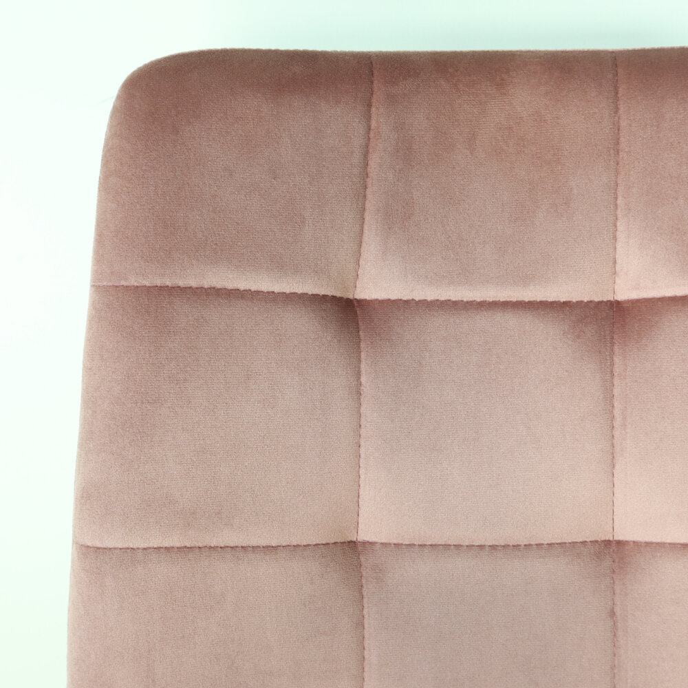Chaise de salle à manger Catoo velours rose
