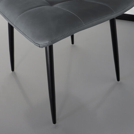 Lizzely Garden & Living Chaise de salle à manger Catoo anthracite