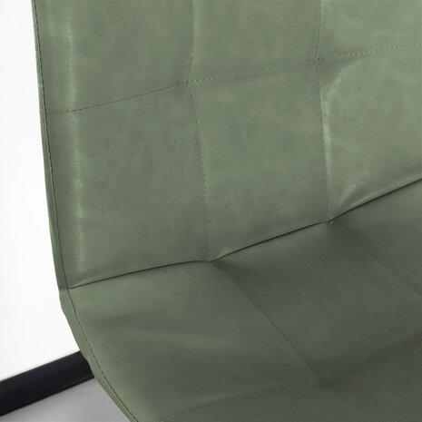 Lizzely Garden & Living Chaise de salle à manger Catoo vert foncé