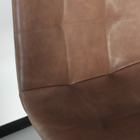 Lizzely Garden & Living Chaise de salle à manger Catoo cognac