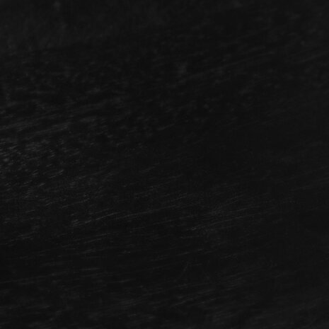 Lizzely Garden & Living Table basse Jaell en 3 parties en bois de manguier noir style industriel table d'appoint