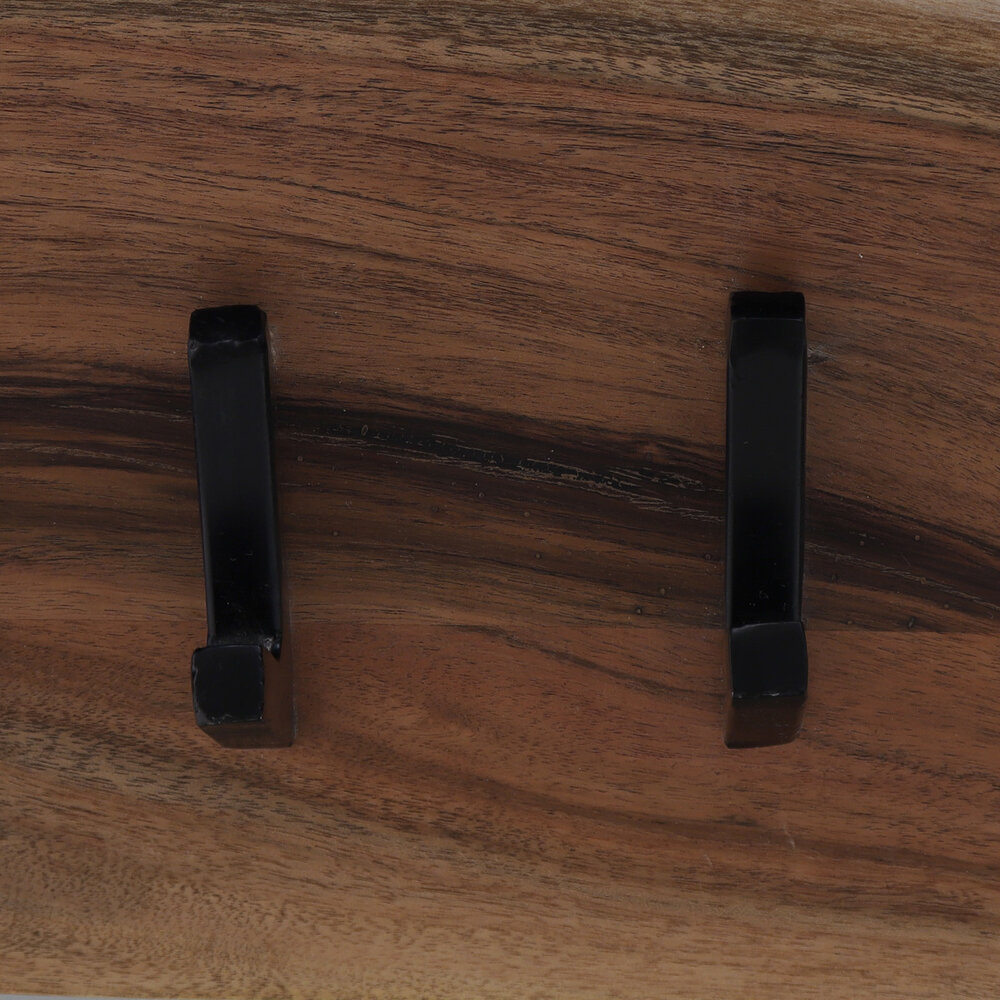 Porte-manteau David industriel 90cm en bois d'acacia Porte-manteau David industriel 90cm en bois d'acacia