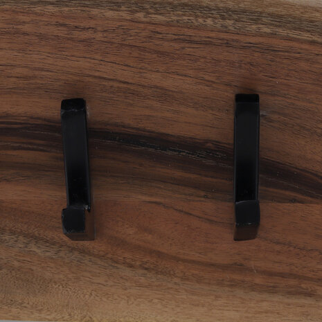 Lizzely Garden & Living Porte-manteau David industriel 90cm en bois d'acacia Lizzely Garden & Living Porte-manteau David industriel 90cm en bois d'acacia