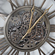 Lizzely Garden & Living Horloge murale Gill industrielle dorée à chiffres romains Lizzely Garden & Living Horloge murale Gill industrielle dorée à chiffres romains
