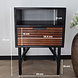 Lizzely Garden & Living Table de chevet style industriel durable en bois de manguier Avelyn noir/marron Lizzely Garden & Living Table de chevet style industriel durable en bois de manguier Avelyn noir/marron