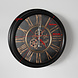 Lizzely Garden & Living Horloge murale industrielle Lois noir avec chiffres romains décoration murale Lizzely Garden & Living Horloge murale industrielle Lois noir avec chiffres romains décoration murale