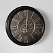 Lizzely Garden & Living Horloge murale industrielle Lois noir avec chiffres romains décoration murale Lizzely Garden & Living Horloge murale industrielle Lois noir avec chiffres romains décoration murale