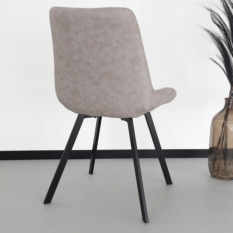 Lizzely Garden & Living Chaise de salle à manger Susta gris clair Lizzely Garden & Living Chaise de salle à manger Susta gris clair