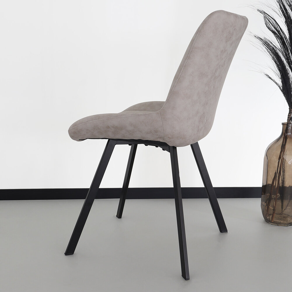 Chaise de salle à manger Susta gris clair Chaise de salle à manger Susta gris clair