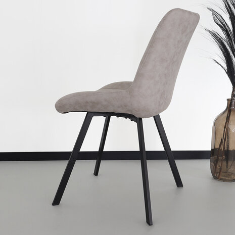 Lizzely Garden & Living Chaise de salle à manger Susta gris clair Lizzely Garden & Living Chaise de salle à manger Susta gris clair