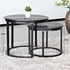 Lizzely Garden & Living Table basse en 2 parties Rutger style industriel table d'appoint Lizzely Garden & Living Table basse en 2 parties Rutger style industriel table d'appoint