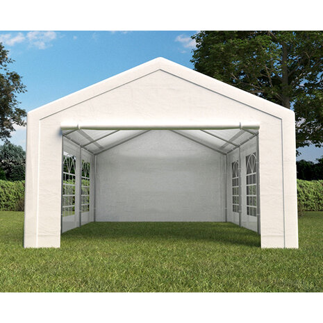 Lizzely Garden & Living Tente de réception 4x6m premium 240g/m² PE poteaux acier galvanisés Lizzely Garden & Living Tente de réception 4x6m premium 240g/m² PE poteaux acier galvanisés