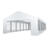 Lizzely Garden & Living Tente de réception 6x12m premium 240g/m² PE poteaux acier galvanisés Lizzely Garden & Living Tente de réception 6x12m premium 240g/m² PE poteaux acier galvanisés