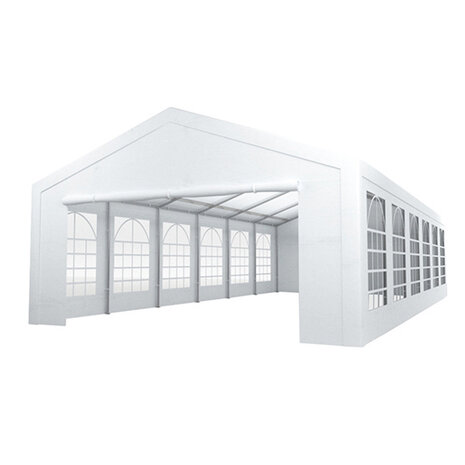 Lizzely Garden & Living Tente de réception 6x12m premium 240g/m² PE poteaux acier galvanisés