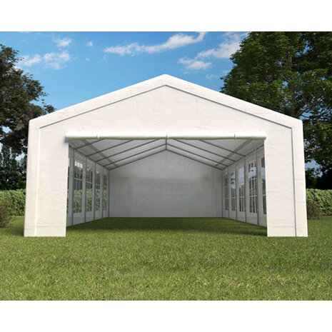 Lizzely Garden & Living Tente de réception 6x12m premium 240g/m² PE poteaux acier galvanisés