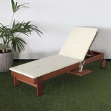 Lizzely Garden & Living Chaise longue de jardin REKE avec coussin Lizzely Garden & Living Chaise longue de jardin REKE avec coussin