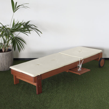 Lizzely Garden & Living Chaise longue de jardin REKE avec coussin Lizzely Garden & Living Chaise longue de jardin REKE avec coussin