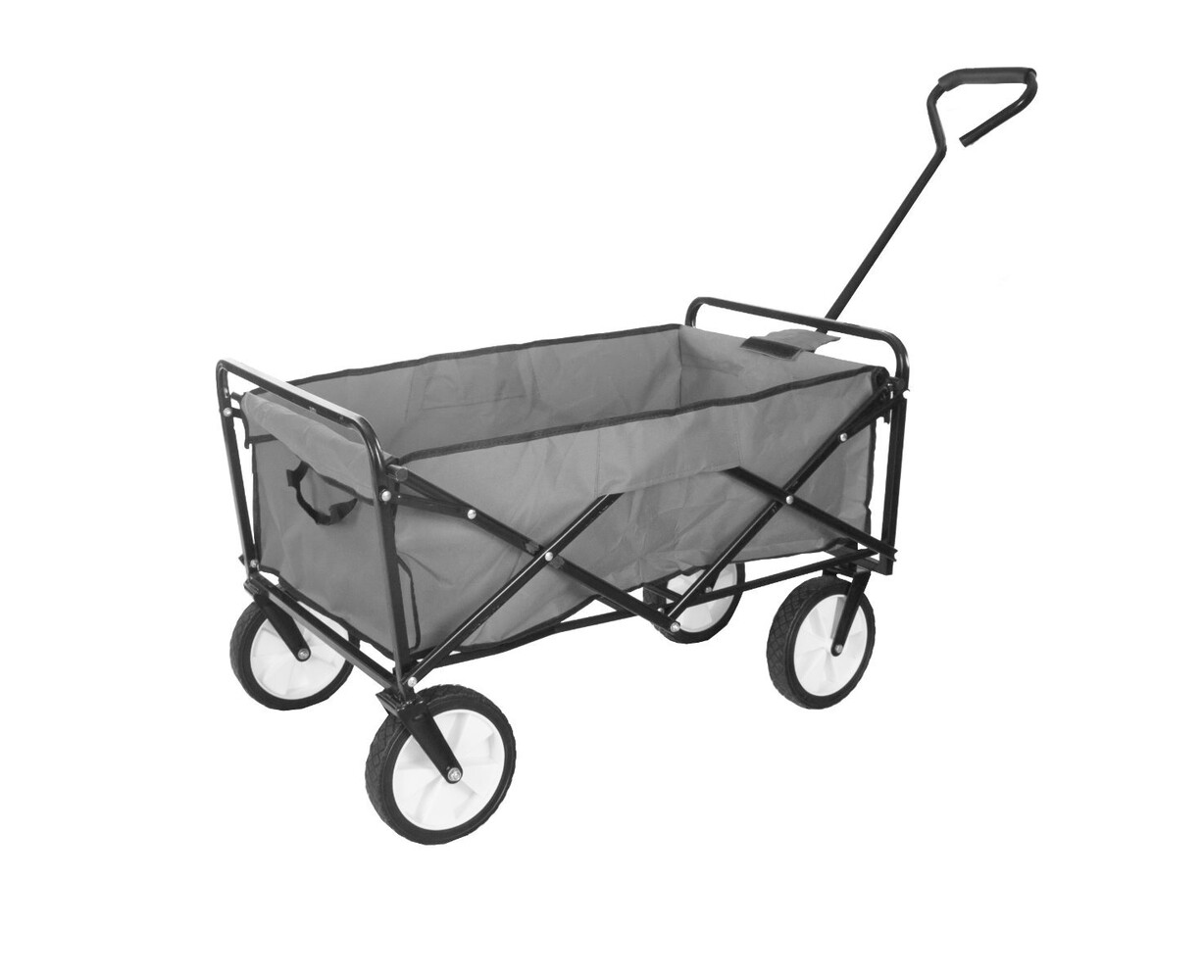 Chariot pliable Gris remorque de jardin