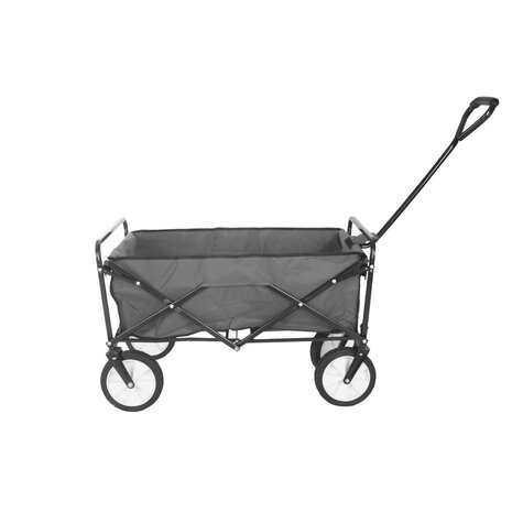 Lizzely Garden & Living Chariot pliable Gris remorque de jardin