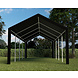 Lizzely Garden & Living Tente de réception 4x8m semi professionnelle 180 gr/m² PE noir tonnelle de jardin Lizzely Garden & Living Tente de réception 4x8m semi professionnelle 180 gr/m² PE noir tonnelle de jardin