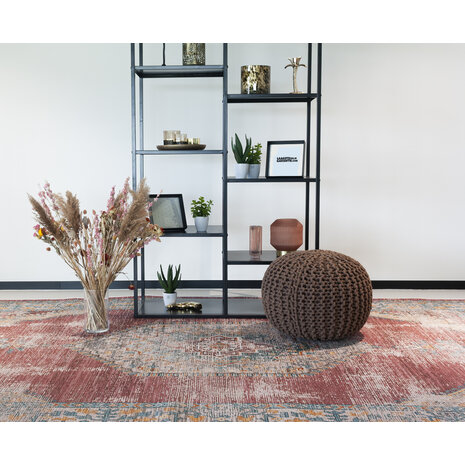 Lizzely Garden & Living Tapis vintage 70x140cm rouge oriental avec motifs Lizzely Garden & Living Tapis vintage 70x140cm rouge oriental avec motifs