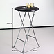 Lizzely Garden & Living Table haute mange debout noir 60cm Lizzely Garden & Living Table haute mange debout noir 60cm